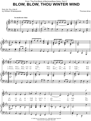 Blow, Blow Thou Winter Wind