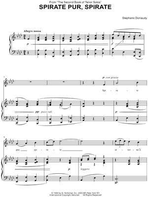 Spirate pur, spirate by Stefano Donaudy - Sheet Music