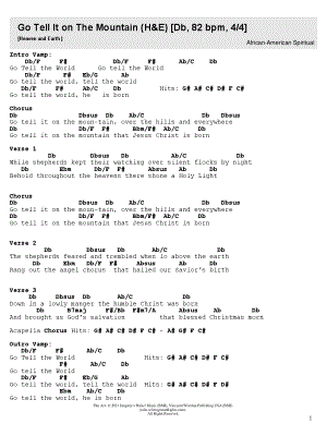 Go, Tell It on the Mountain