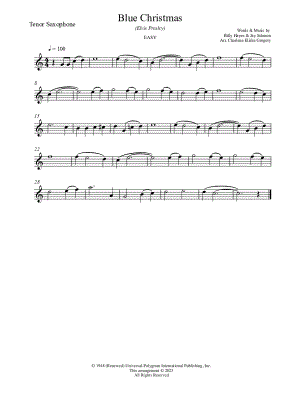 Blue Christmas [easy]