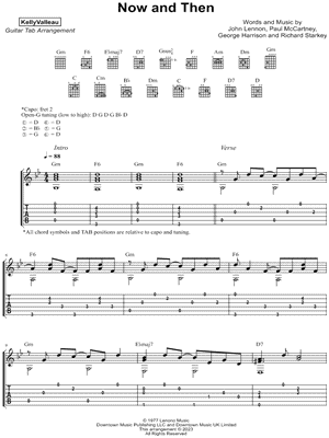 Now and Then by Kelly Valleau - Sheet Music