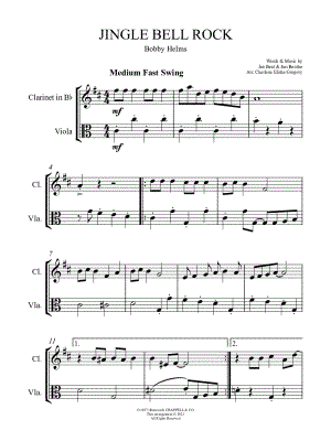Jingle Bell Rock - Clarinet & Viola