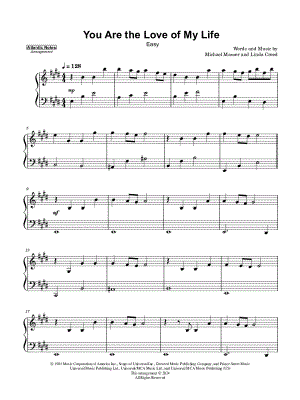 You Are the Love of My Life [easy]