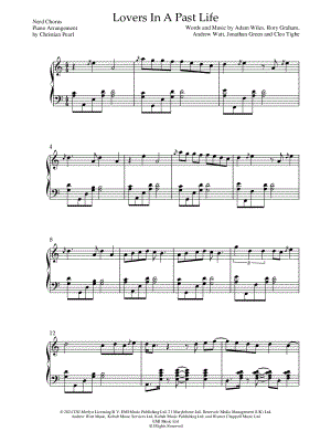 Lovers in a Past Life by Nerd Chorus - Sheet Music