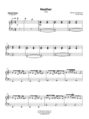 Heather [easy] by Atlantic Lights - Sheet Music