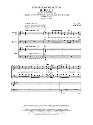 Songs from the Musical & Juliet from & Juliet - Sheet Music