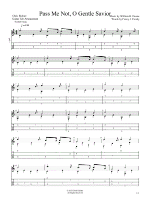 Pass Me Not, O Gentle Savior by Chris Richter - Sheet Music