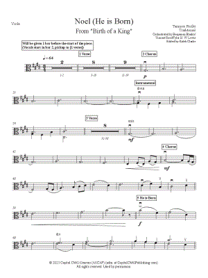 Noel (He Is Born) - Viola