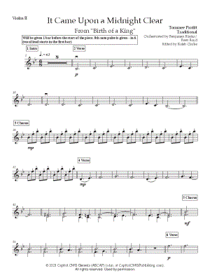 It Came Upon a Midnight Clear - Violin 2