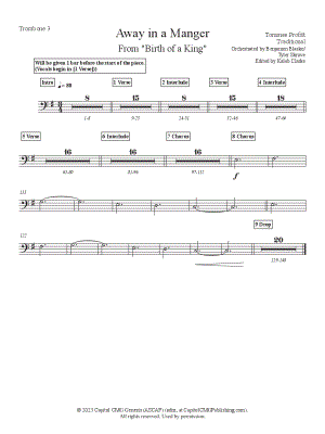 Away in a Manger - Trombone 3
