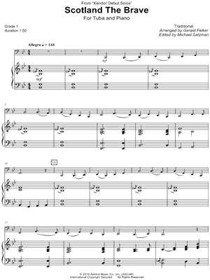 Scotland the Brave - Tuba & Piano
