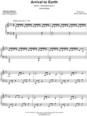 Arrival to Earth [intermediate] by Chrissy Ricker - Sheet Music