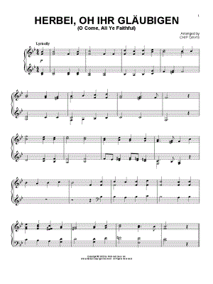 Herbei, Oh Ihr Gläubigen (O Come, All Ye Faithful)
