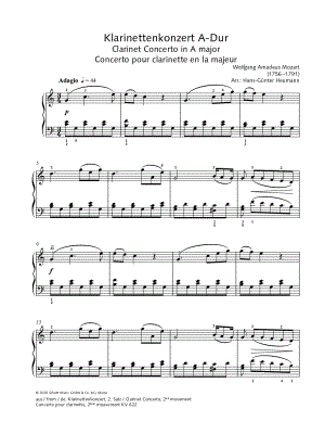 Clarinet Concerto in A Major, K. 622: II. Adagio