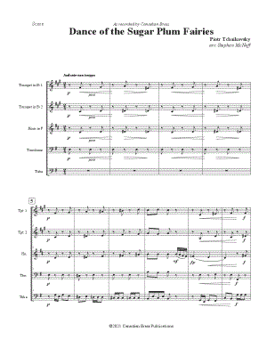 Dance of the Sugar Plum Fairies - Brass Quintet
