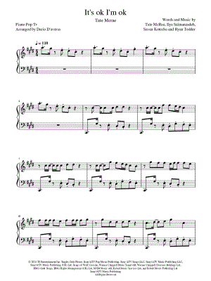 It's ok I'm ok by Dario D'aversa - Sheet Music