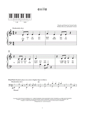 exile by Taylor Swift feat. Bon Iver - Sheet Music