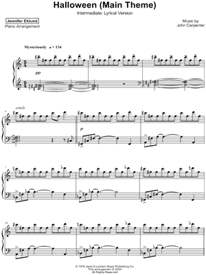 Halloween (Main Theme) [intermediate - lyrical]