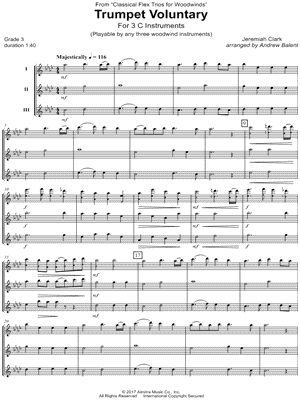 Trumpet Voluntary - C Flex Trio