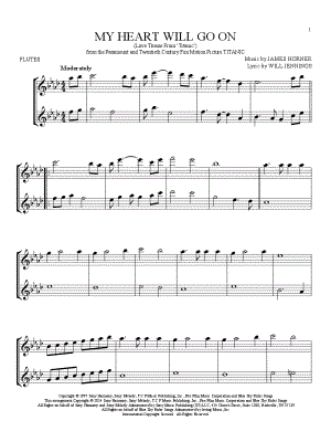 My Heart Will Go On - Flute Duet