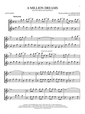A Million Dreams from The Greatest Showman - Sheet Music