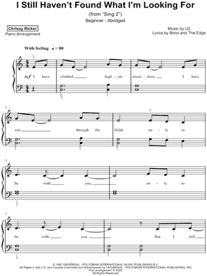 I Still Haven't Found What I'm Looking For [beginner - abridged]