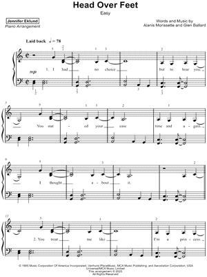 Head Over Feet [easy]