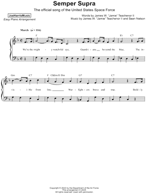 Semper Supra (Official March of the United States Space Force)