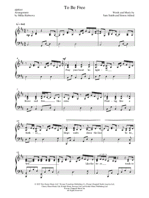 To Be Free by alphieri - Sheet Music