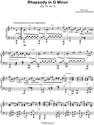 Rhapsody No. 2 in G Minor, Op. 79