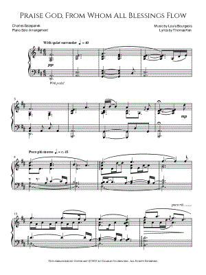 Praise God, from Whom All Blessings Flow