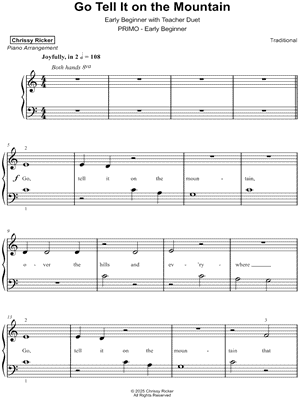 Go Tell It on the Mountain [early beginner]