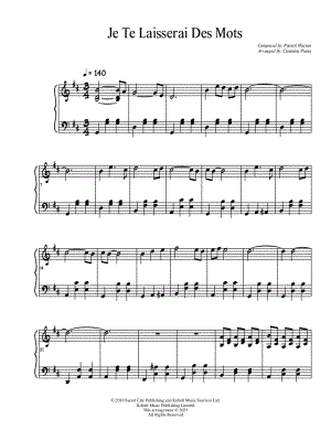 Je te laisserai des mots