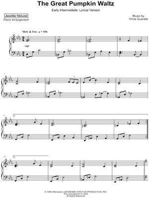 The Great Pumpkin Waltz [early intermediate - lyrical] by Jennifer Eklund - Sheet Music