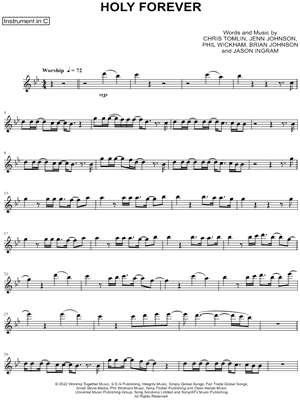 Holy Forever - C Instrument