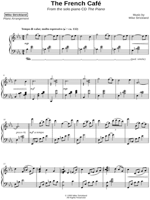 The French Café by Mike Strickland - Sheet Music