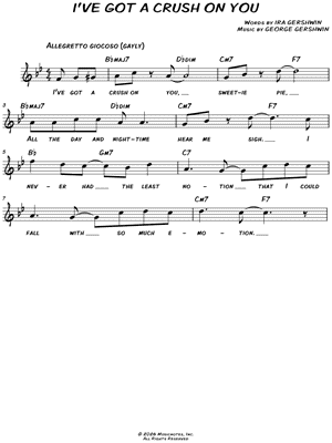 I've Got a Crush on You [chorus only]