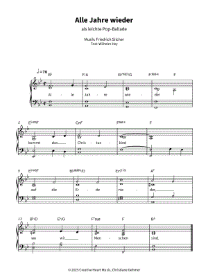 Alle Jahre wieder by Christiane Dehmer - Sheet Music