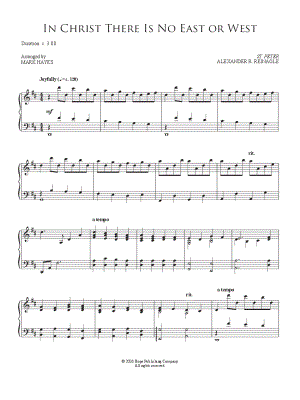 In Christ There Is No East or West by Mark Hayes - Sheet Music