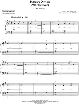 Happy Xmas (War Is Over) [late beginner]