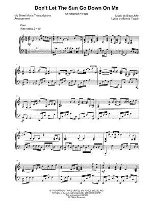 Don't Let the Sun Go Down on Me (Christopher Phillips)