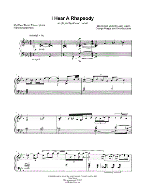 I Hear a Rhapsody (Ahmad Jamal)