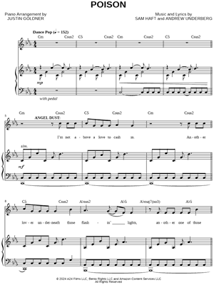 Poison from Hazbin Hotel - Sheet Music