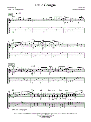 Little Georgia by Tim Van Roy - Sheet Music