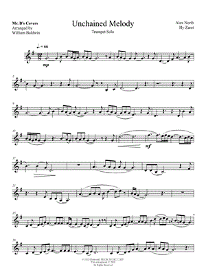 Unchained Melody by William Baldwin - Sheet Music