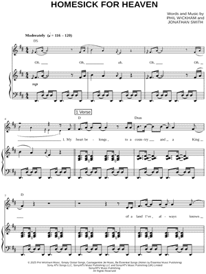 Homesick for Heaven by Phil Wickham - Sheet Music