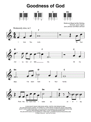 Goodness of God by Cece Winans - Sheet Music