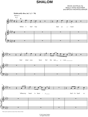 Shalom from DAVID [2025] - Sheet Music