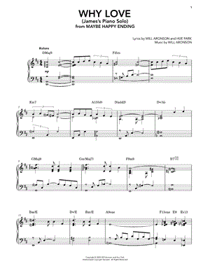 Why Love (James's Piano Solo) from Maybe Happy Ending - Sheet Music
